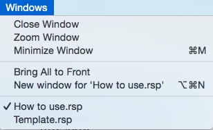 Windows Menu